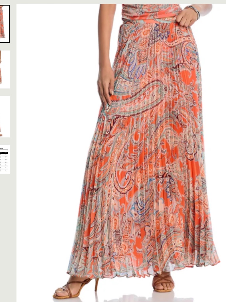 L'agence Torin Pleated Maxi Skirt - Nwt - Size 2